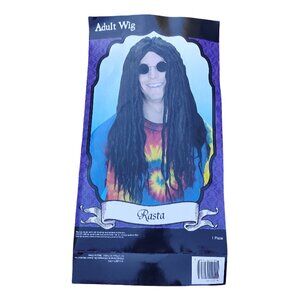 Rasta "Dreadlock" Long Adult Wig Black Synthetic